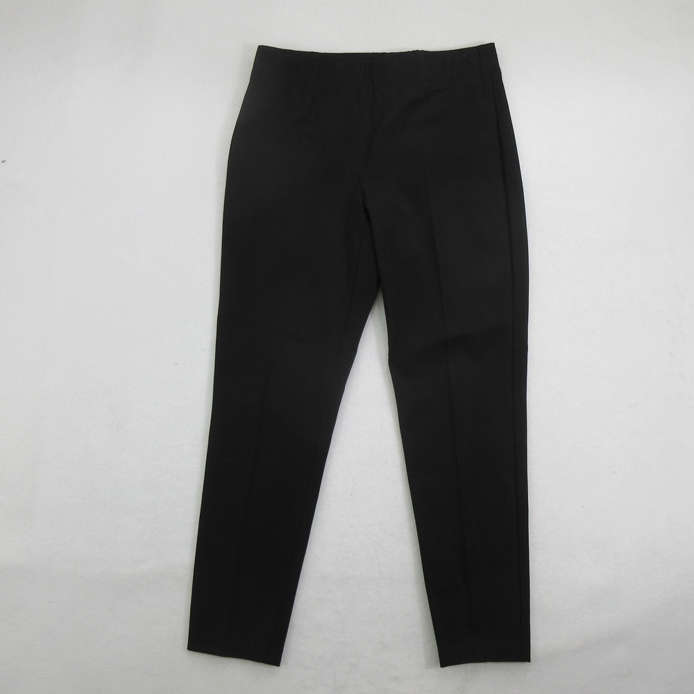 Talbots Women's Pants Size 8 Skinny Ankle Black Elastic Waist Pull On Stretch